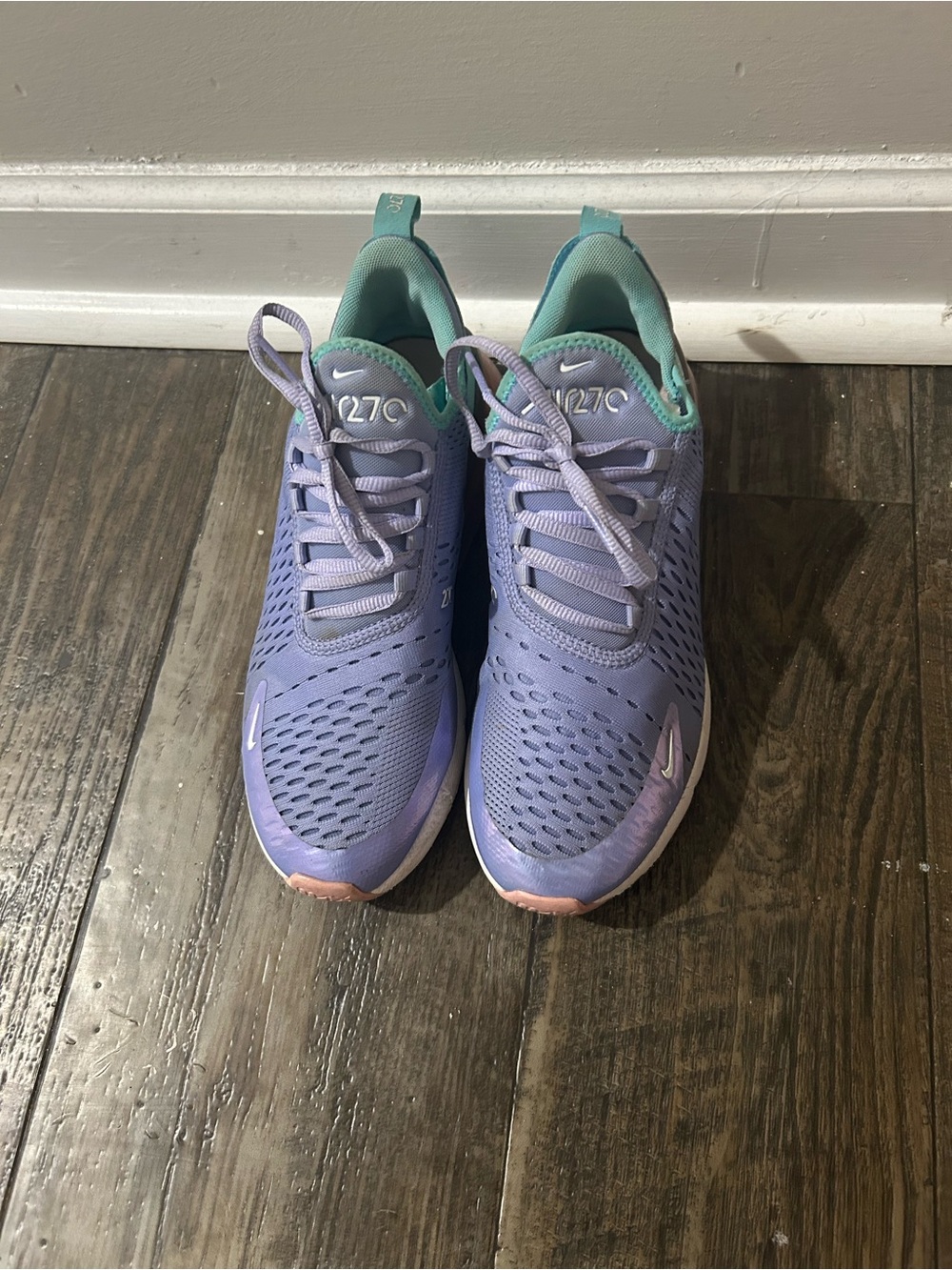 Nike AirMax 270 - purple/teal - Youth SZ7 - Picture 3 of 3